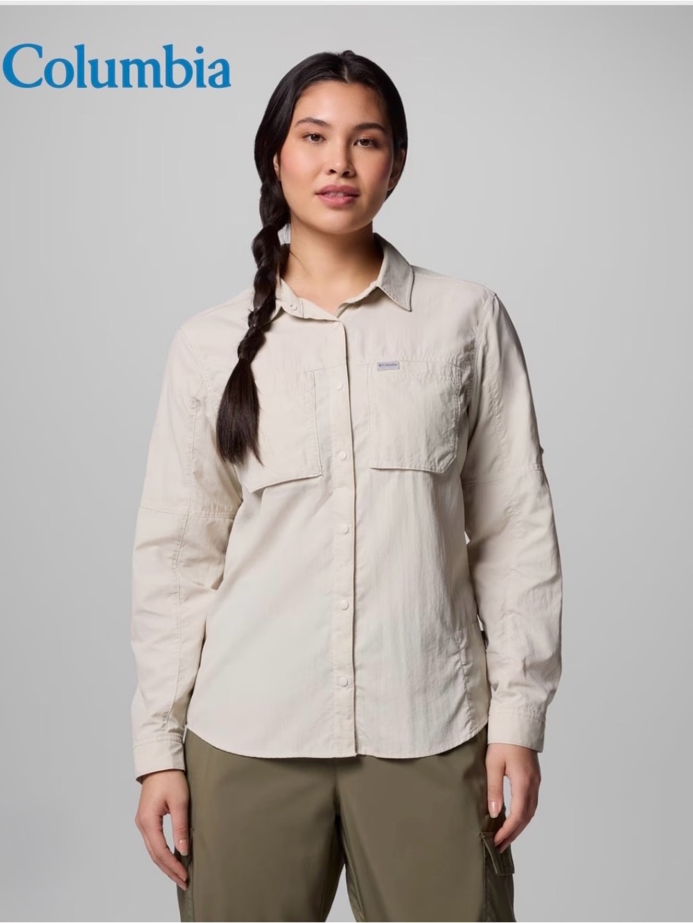 NWOT Columbia Women’s Button-Down Skien Valley Long Sleeve Shirt, Size XL